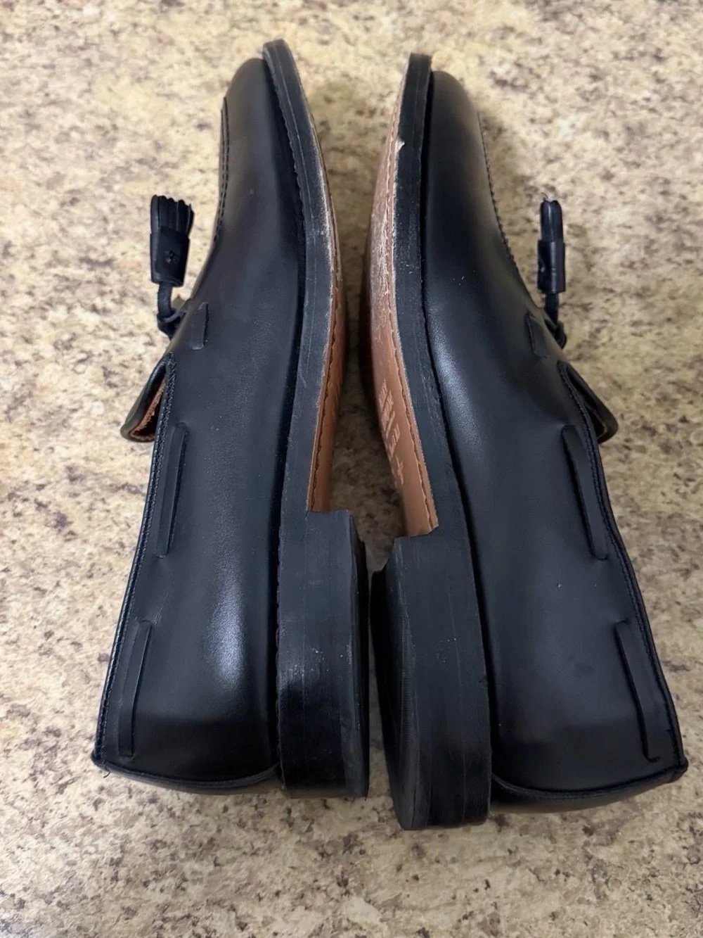 Allen Edmonds Grayson Dress Shoe Mens 9.5 D Black Leather Tassel Loafer 8217